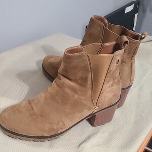 Tan Suede Ankle Boots